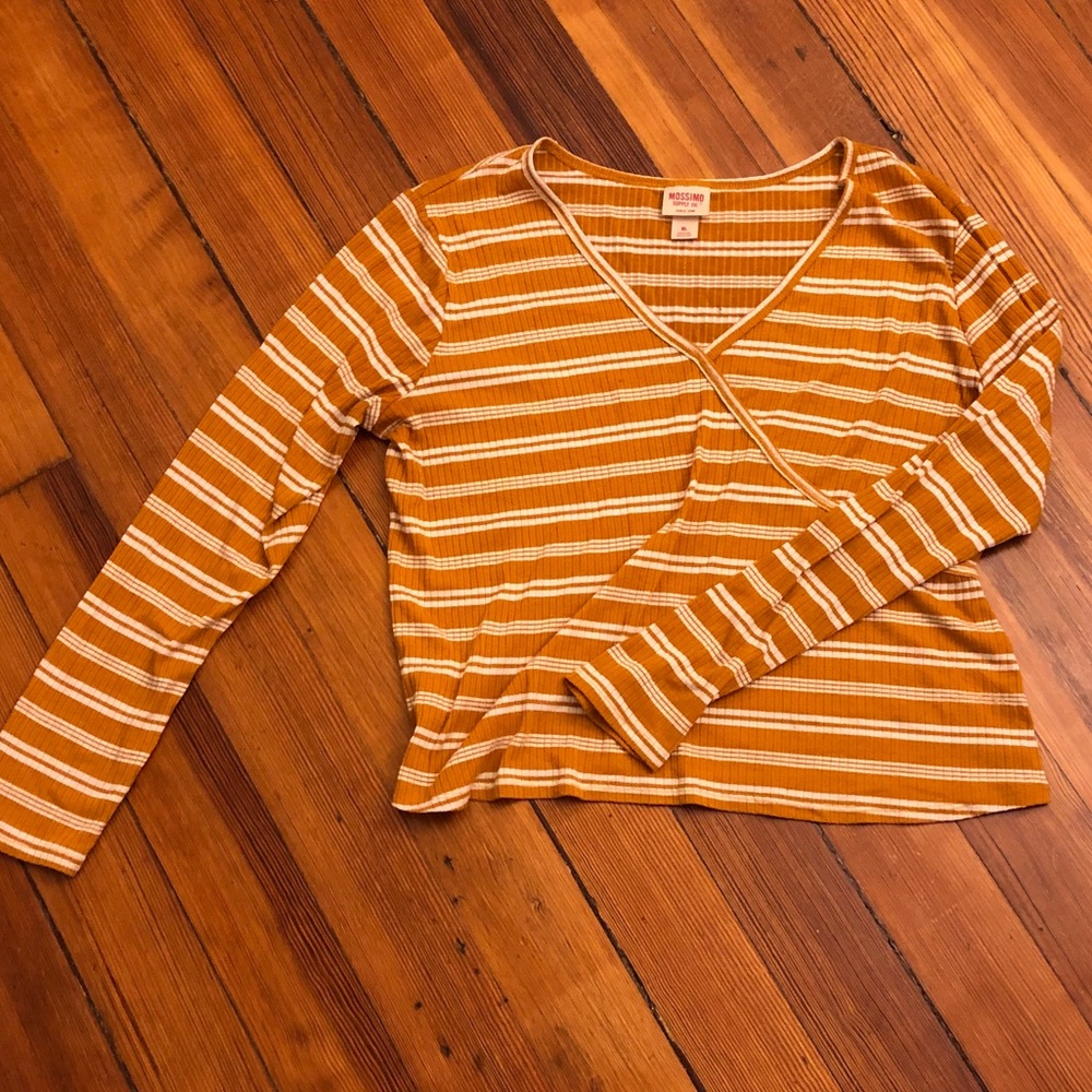 Mossimo Cropped Long Sleeve Top